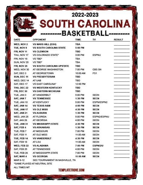 south carolina womens basketball|south carolina women's basketball 2023 2024 schedule.